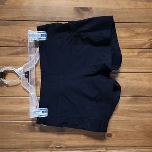 Black athletic short shorts